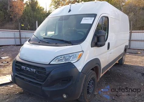 2024 Ram Promaster 2500 Tradesman High Roof 159 Wb W/Pass Seat z USA, uszkodzony, nr VIN 3C6LRVDG3RE150574